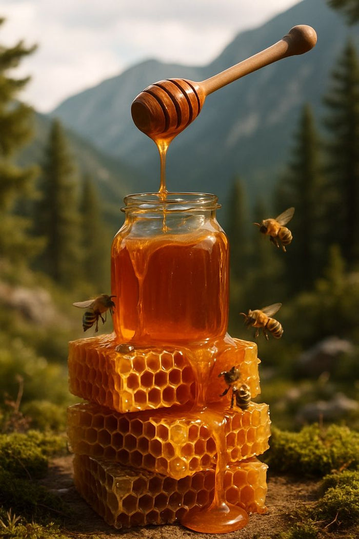 Raw forest honey