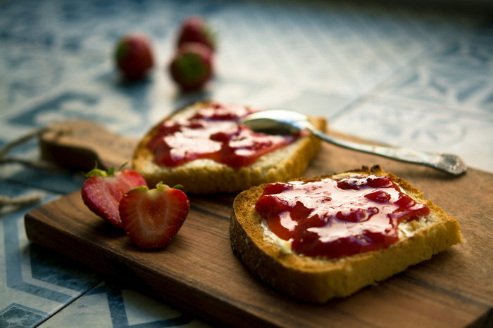 Homestyle strawberry jam