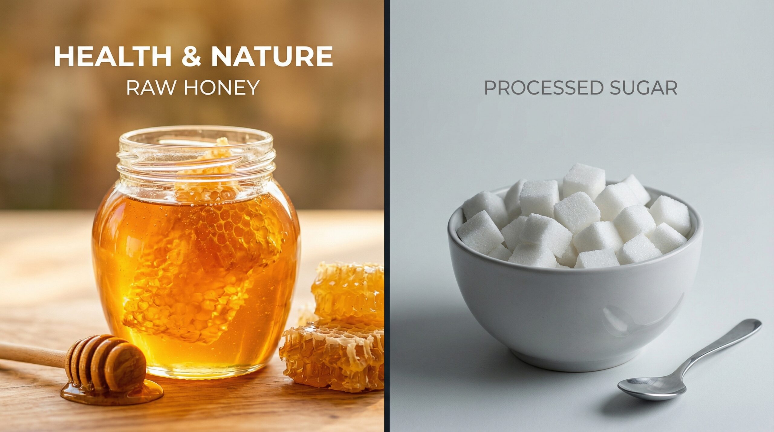 Raw Honey vs Sugar